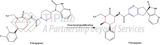 Telcagepant与Ubrogepant结构区别