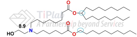 SM-102的化学结构（参见：doi.org/10.3390/vaccines9010065）